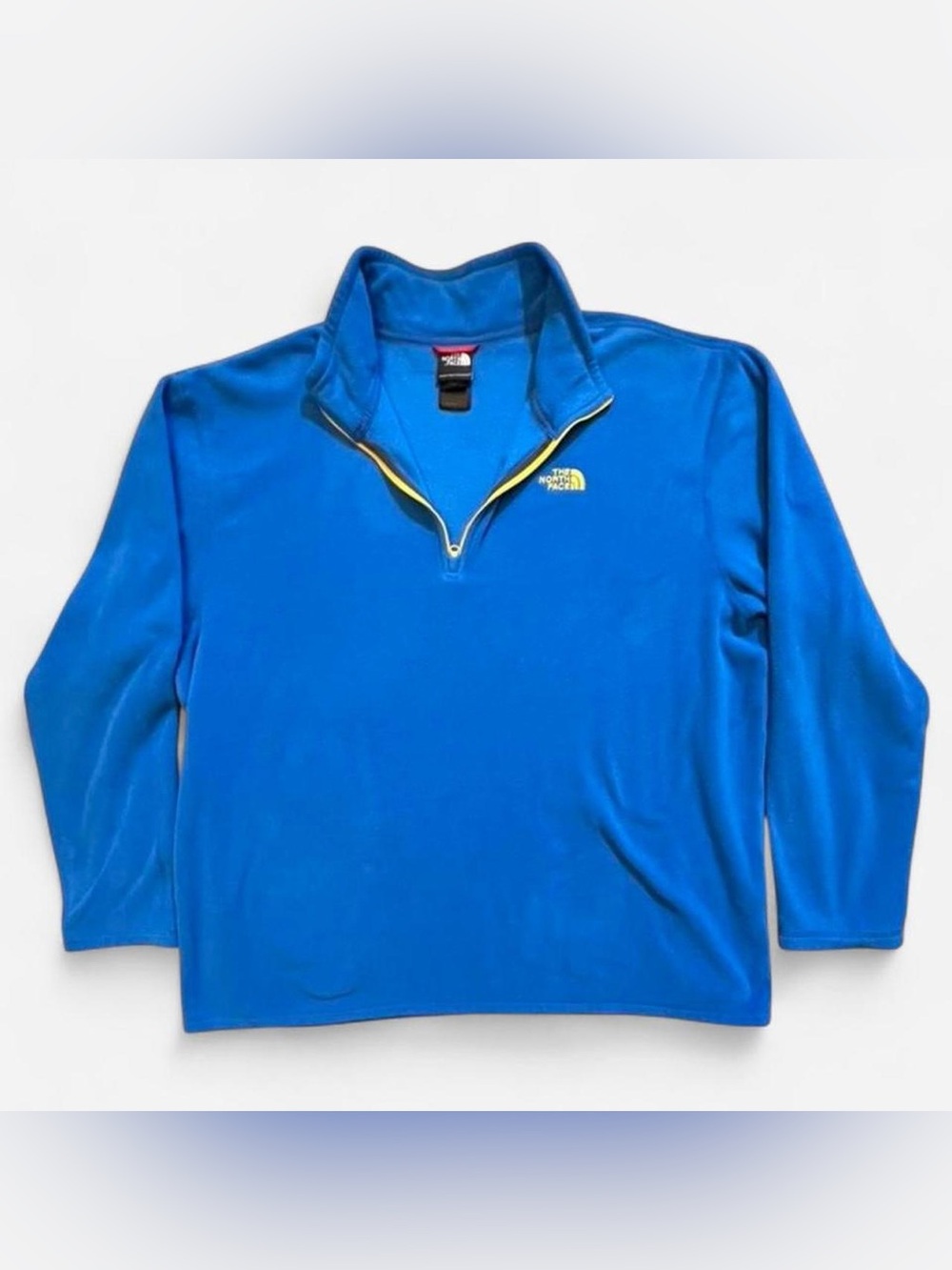 The North Face Royal Blue Quarter-Zip Fleece with Yellow Trim